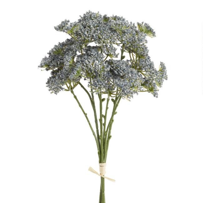 Faux Blue Queen Anne's Lace Bunch | World Market
