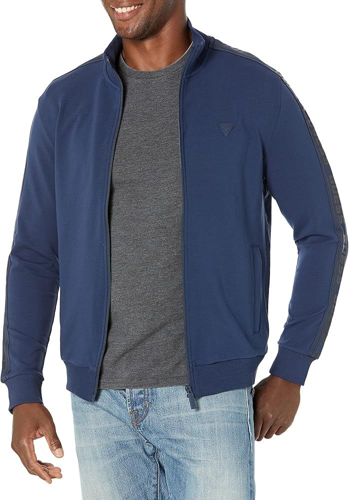 GUESS Men's Eco Arlo Logo Tape Jacket | Amazon (US)