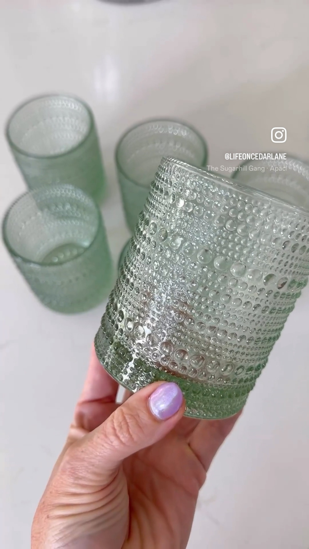 Love this gorgeous Amazon hobnail glass!! This color is so good too! 

#LTKunder50 #LTKhome #LTKFind