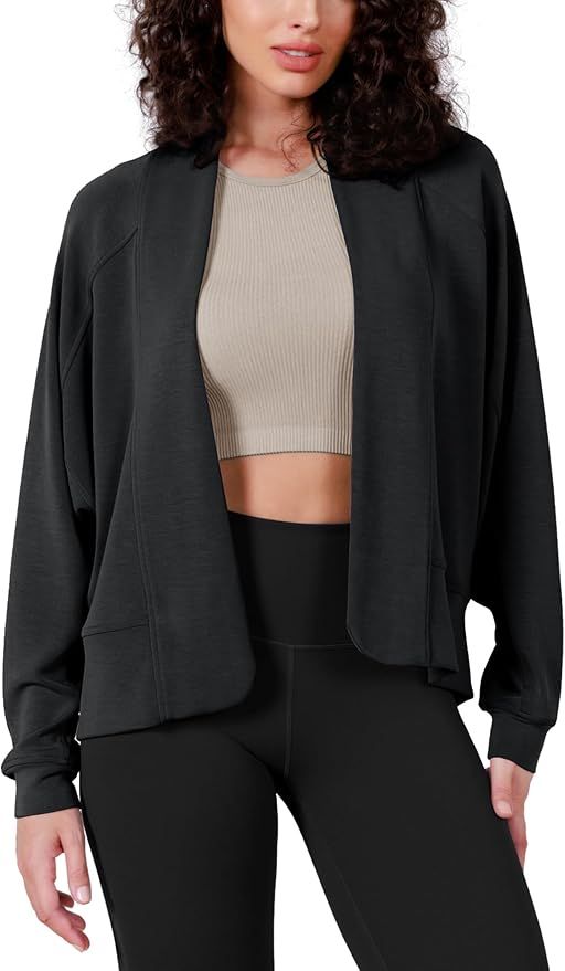 ODODOS Women's Modal Soft Open Front Cardigans Long Sleeve Casual Wrap Outwear | Amazon (US)