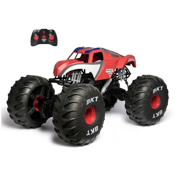 Monster Jam Marvel Mega Spider-Man RC Monster Truck, All-Terrain, Over 2 Feet Long, 1:6 Scale, Su... | Walmart (US)