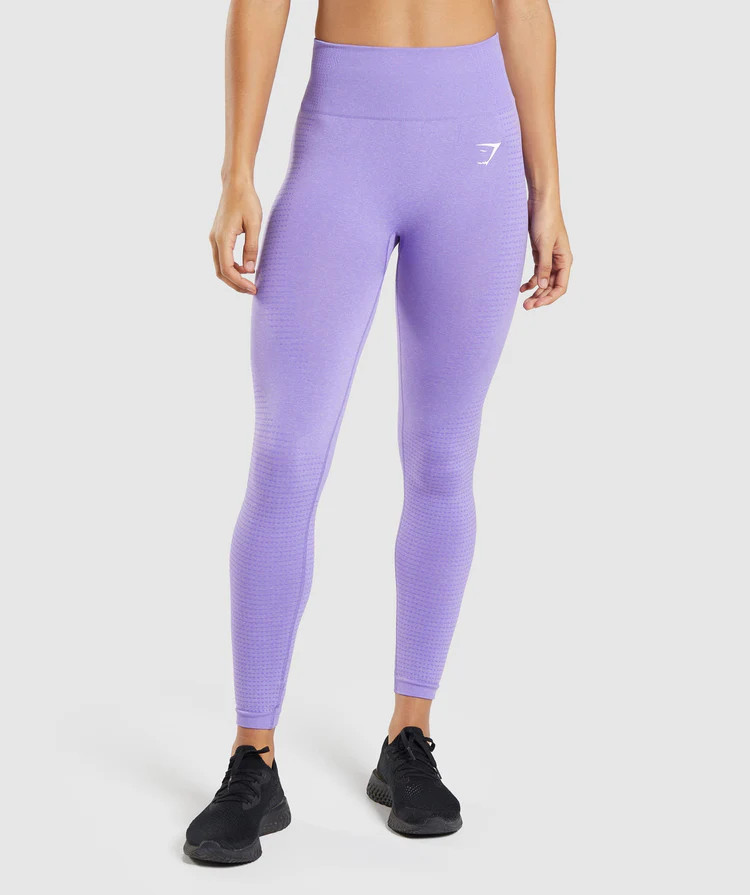 Gymshark Vital Seamless 2.0 Leggings - Bright Purple Marl | Gymshark US