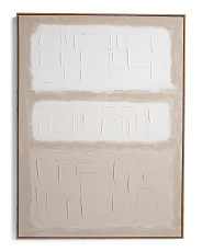 30x40 Sand Color Field Wall Art In Walnut Frame | TJ Maxx