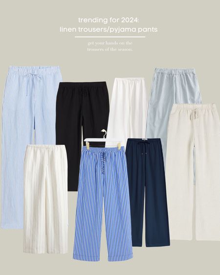 Pyjama Pants/Linen Trousers/Cotton Trousers 👖🤍

H&M, Aligne, Marks & Spencer, Arket, Linen Trousers, Summer Trousers, Lightweight Trousers, Casual Trousers, Holiday, Spring, Summer, Blue Stripe, Linen, Black Trousers, Striped Trousers.

#LTKeurope #LTKstyletip #LTKSeasonal