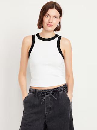 Snug High-Neck Tank Top | Old Navy (US)