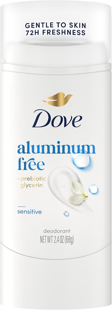 Dove Deodorant Stick Sensitive for 72 Hour Odor Protection Aluminum Free 2.4 oz | Amazon (US)