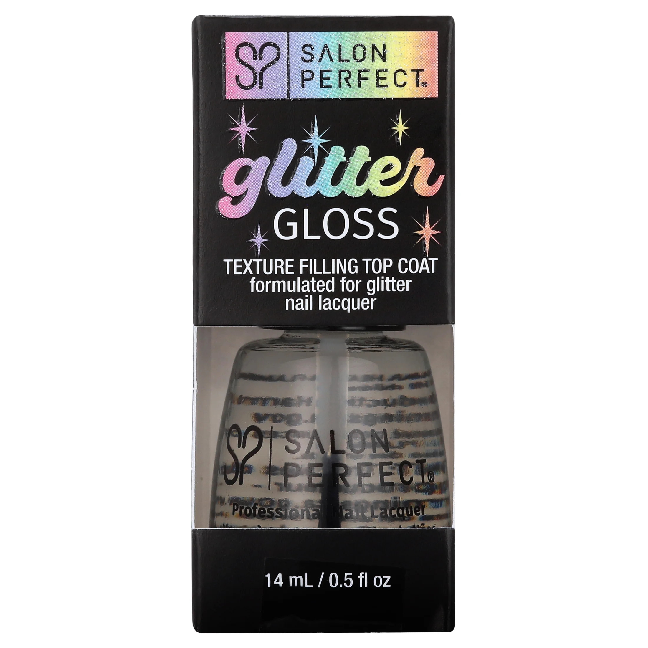 Salon Perfect Nail Lacquer, 626 Glitter Gloss Top Coat, 0.5oz | Walmart (US)