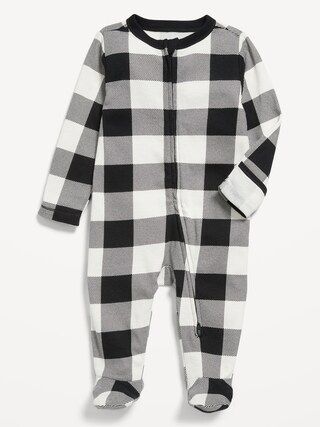 Unisex Sleep & Play 2-Way-Zip Footed One-Piece for Baby | Old Navy (US)