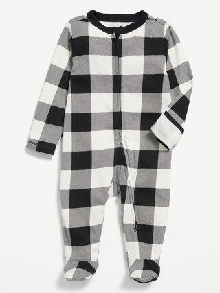 Unisex Sleep &amp; Play 2-Way-Zip Footed One-Piece for Baby | Old Navy (US)