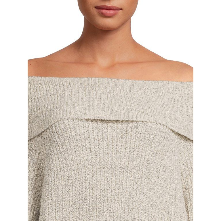 Dreamers by Debut Women's Off the Shoulder Sweater - Walmart.com | Walmart (US)