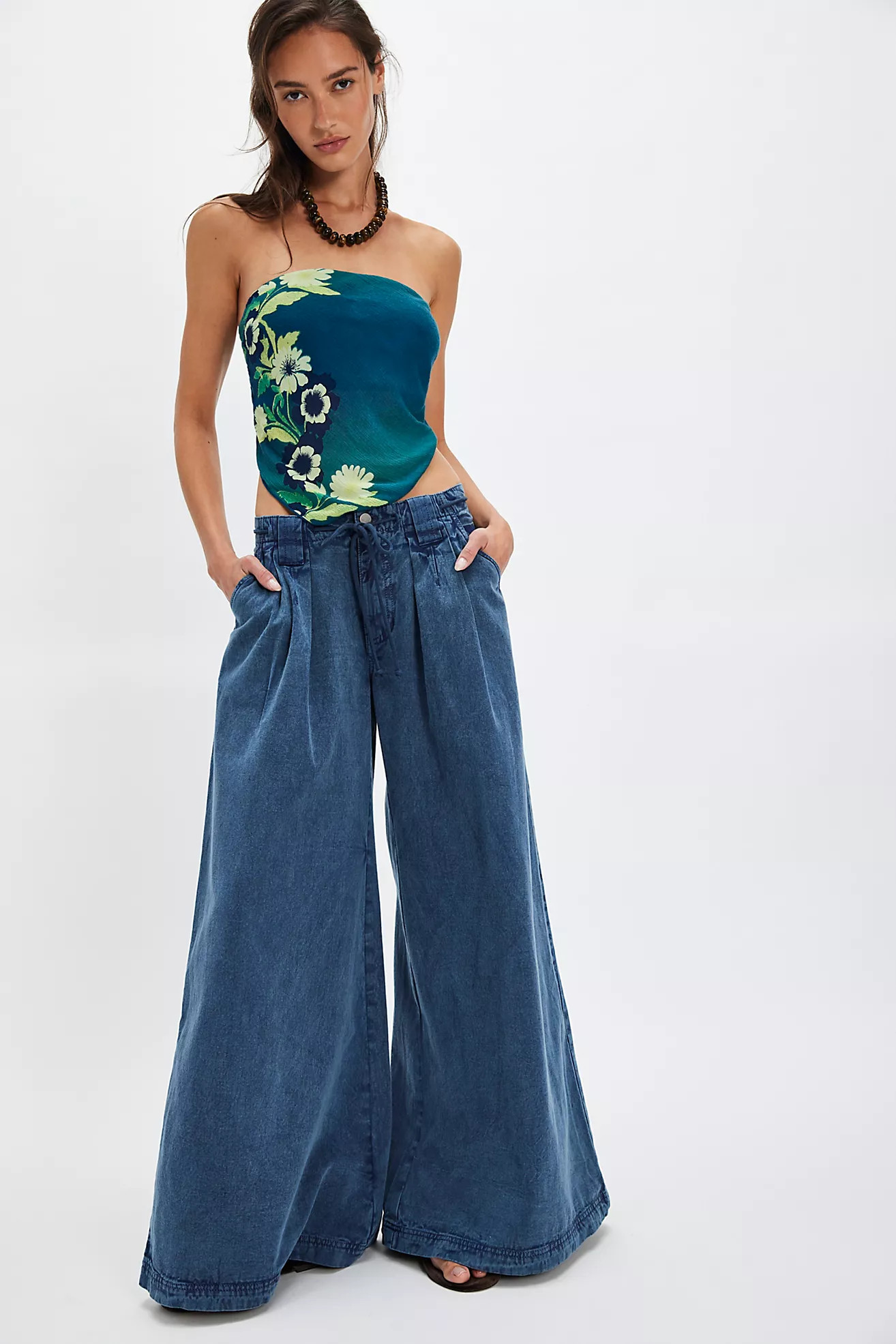 Julien Wide-Leg Chino Trousers | Free People (Global - UK&FR Excluded)