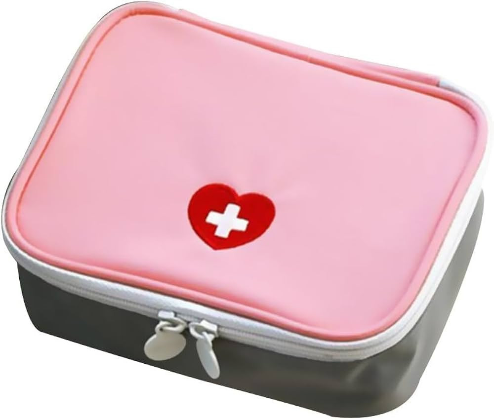 Pink Mini Outdoor First Aid Kit Bag Travel Portable Medicine Organizer Emergency Kit First Aid Ki... | Amazon (US)