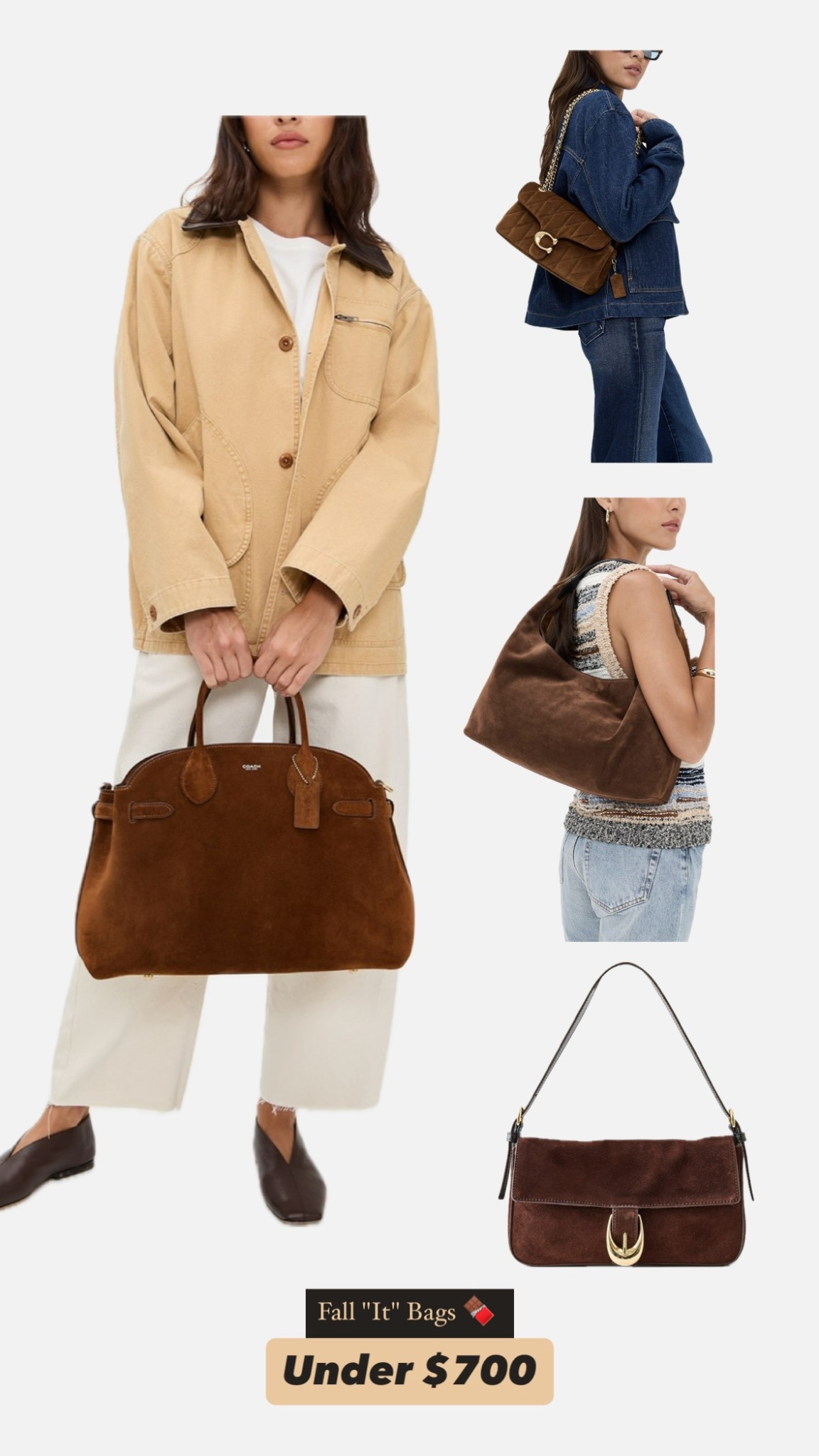 The it bags of fall have chocolate and suede in common — daily edit cover from Found by Em