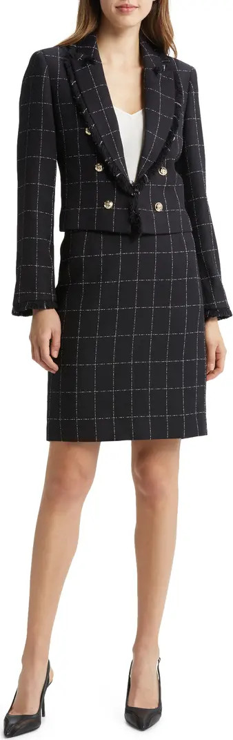 Plaid Fringe Jacket & Skirt | Nordstrom