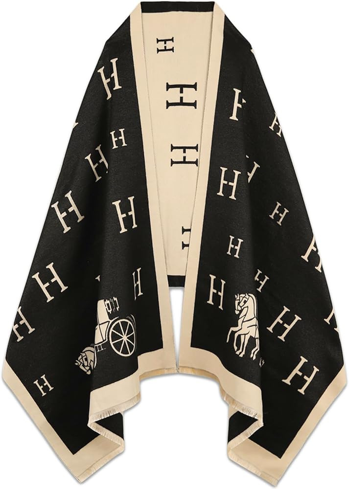 EXTREE Scarfs for Women Pashmina Silky Shawl Wrap for Evening Dressing Blanket Open Front Poncho ... | Amazon (US)