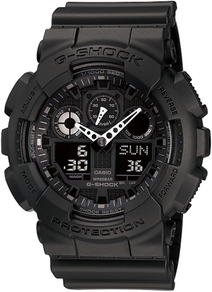 Casio G-Shock GA100-1A1 | Men's Tough Analog-Digital Watch | 200M Water Resistant | Shock & Magne... | Amazon (US)