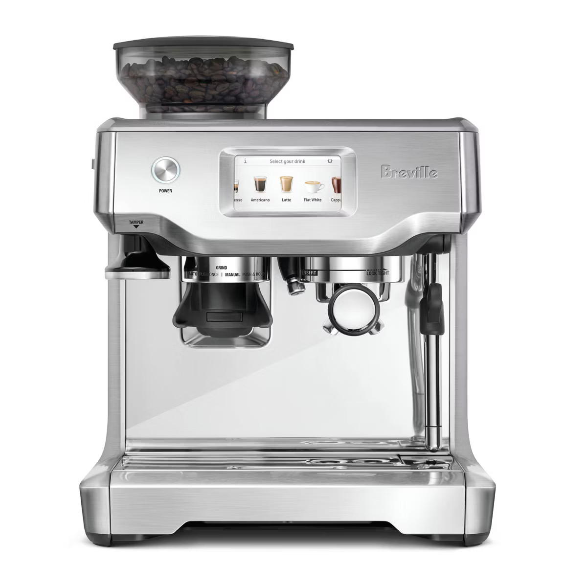 Breville Barista Touch Stainless Steel Espresso Maker BES880BSS1BUS1: 15 Bars Pressure, Milk Frot... | Target