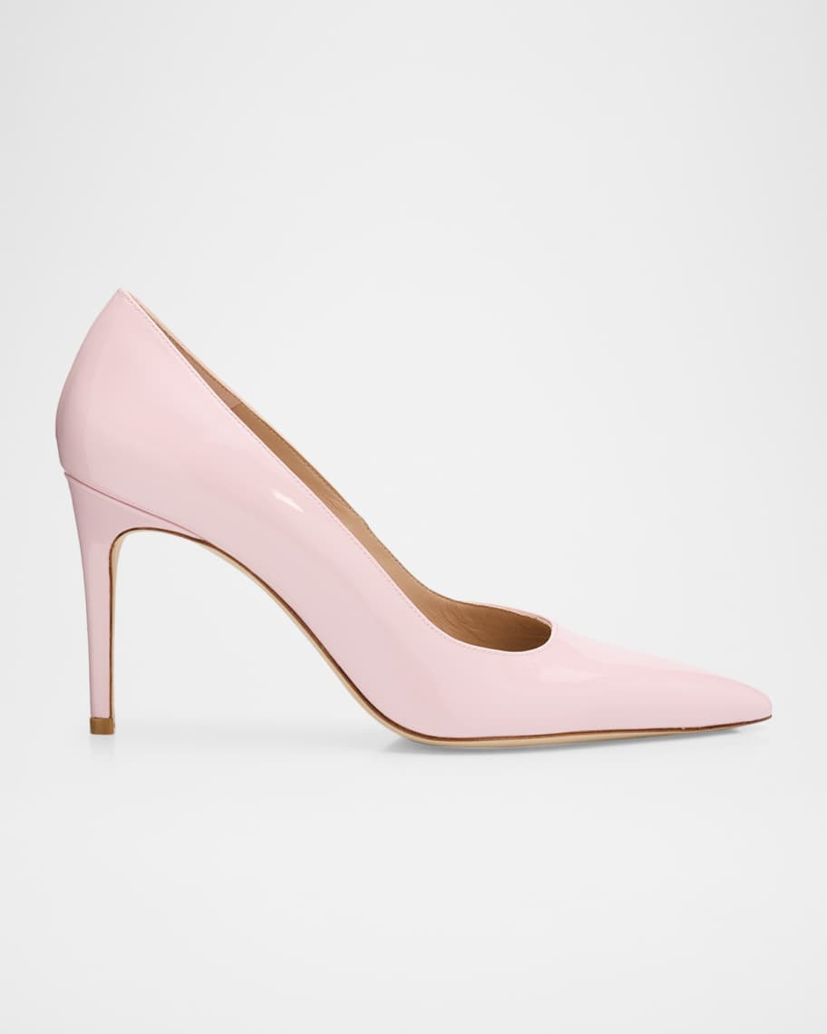 85mm Stuart Power Patent Leather Pumps | Neiman Marcus