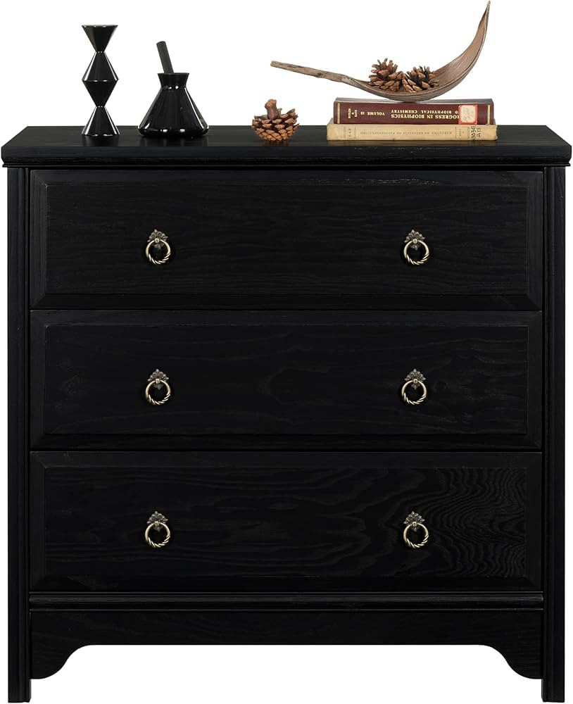 Chogori Solid Wood Dresser for Bedroom- Natural Wood Veneers & Water Based Paint Finished- Vintag... | Amazon (US)