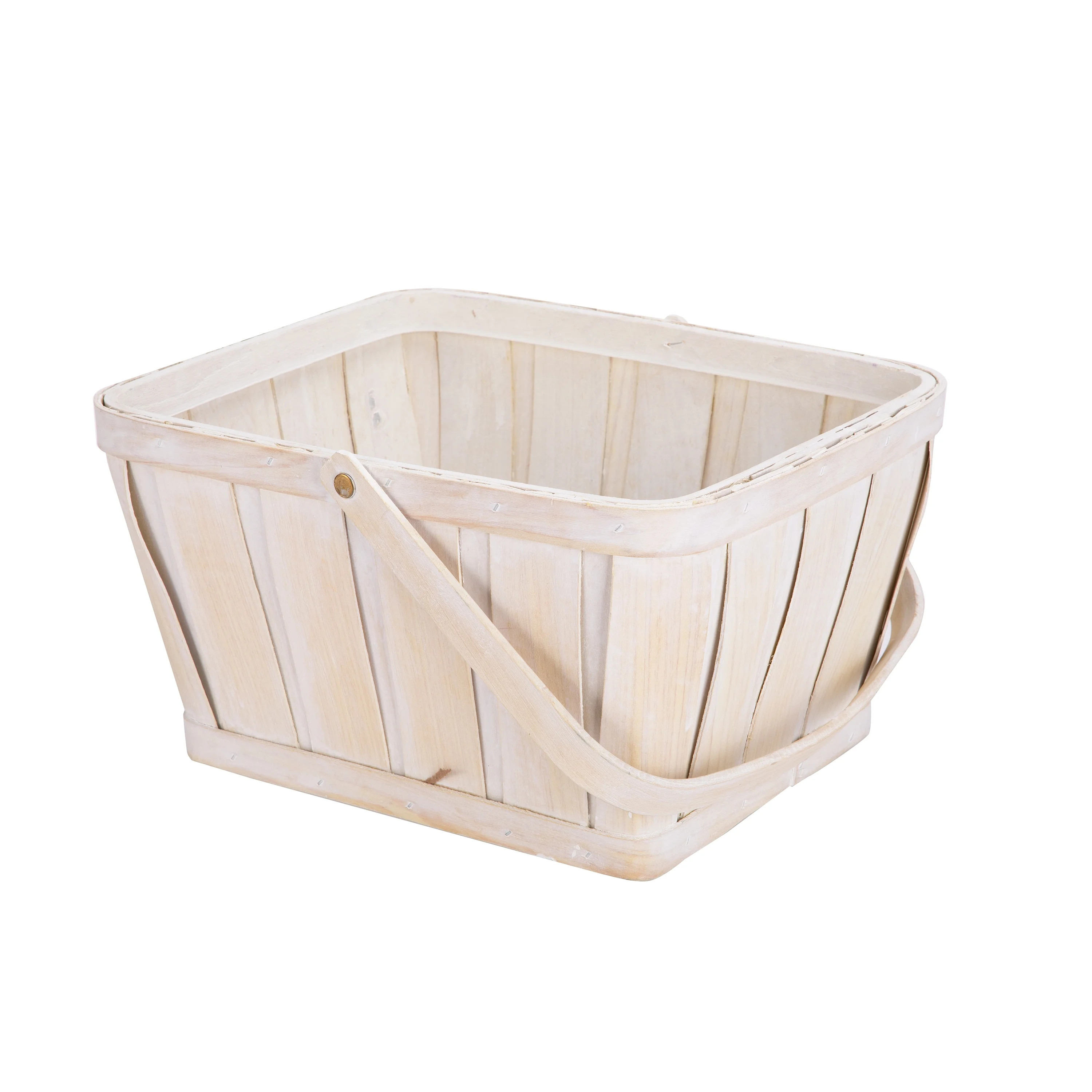 Way to Celebrate Yellow Rectangular Woodchip Easter Basket - Walmart.com | Walmart (US)