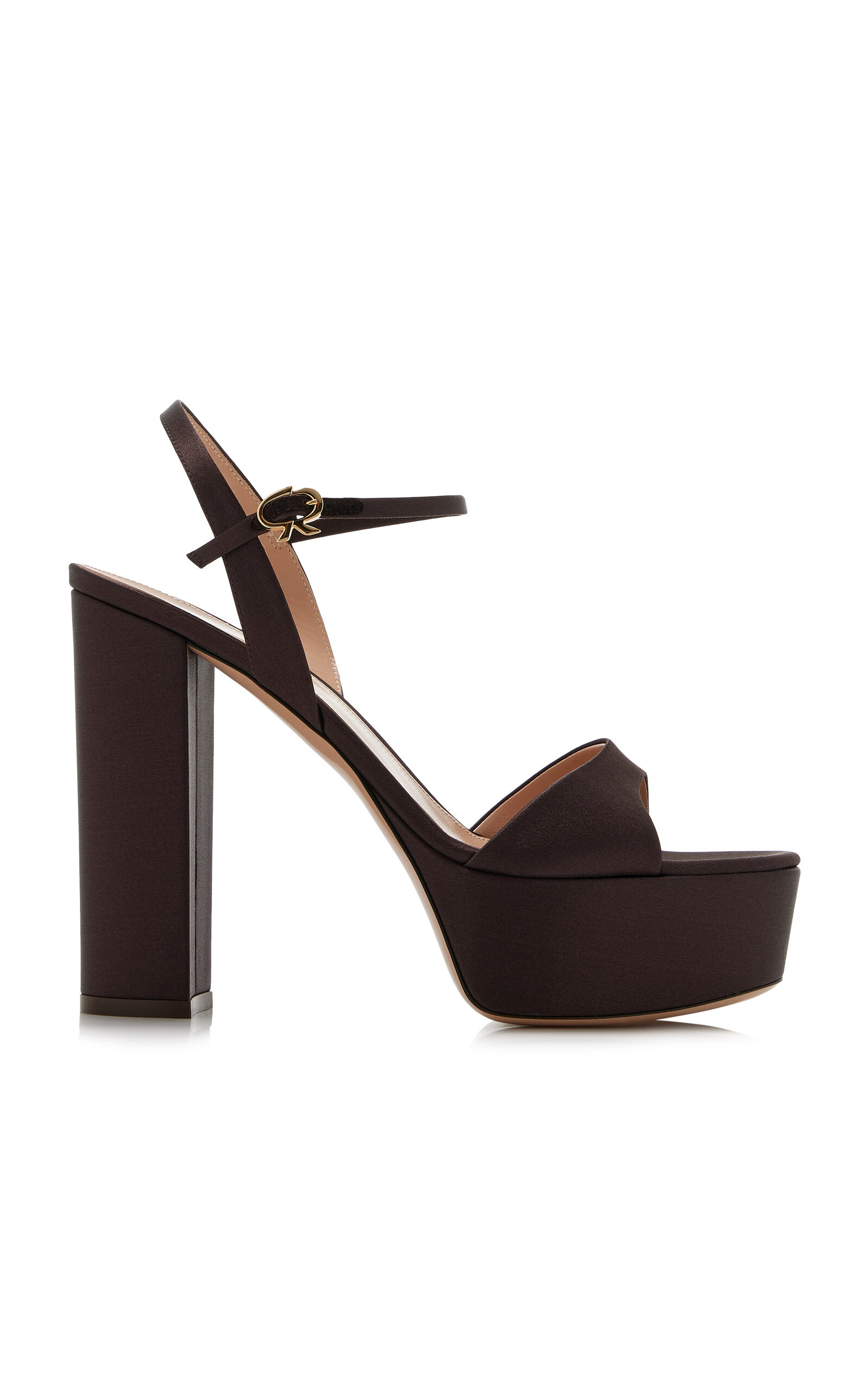 Crepe-Satin Platform Sandals | Moda Operandi (Global)