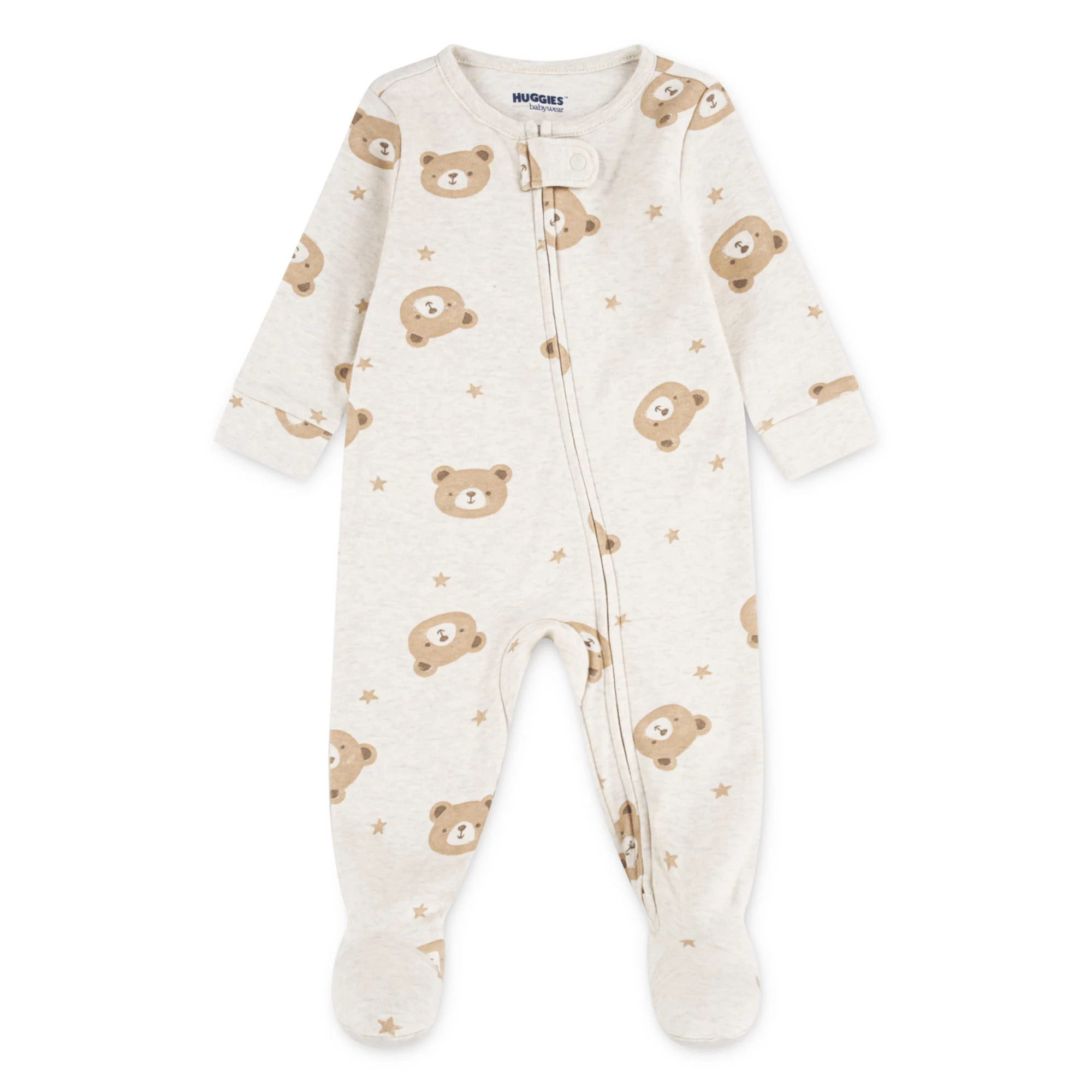 Newborn Baby Boys Huggies Babywear® 100% Organic Footed Coverall with Bear Print | Kohl's