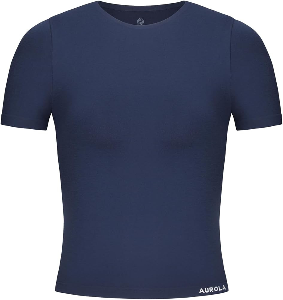 AUROLA Women Essentials Seamless Short Sleeve Fitted Tshirt Gym Workout Athletic Shirts Top Tee | Amazon (US)