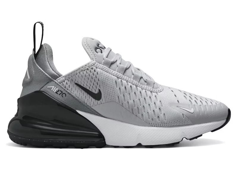 Nike Air Max 270 Black Sneakers in Wolf Grey/Cool Grey/White | StockX
