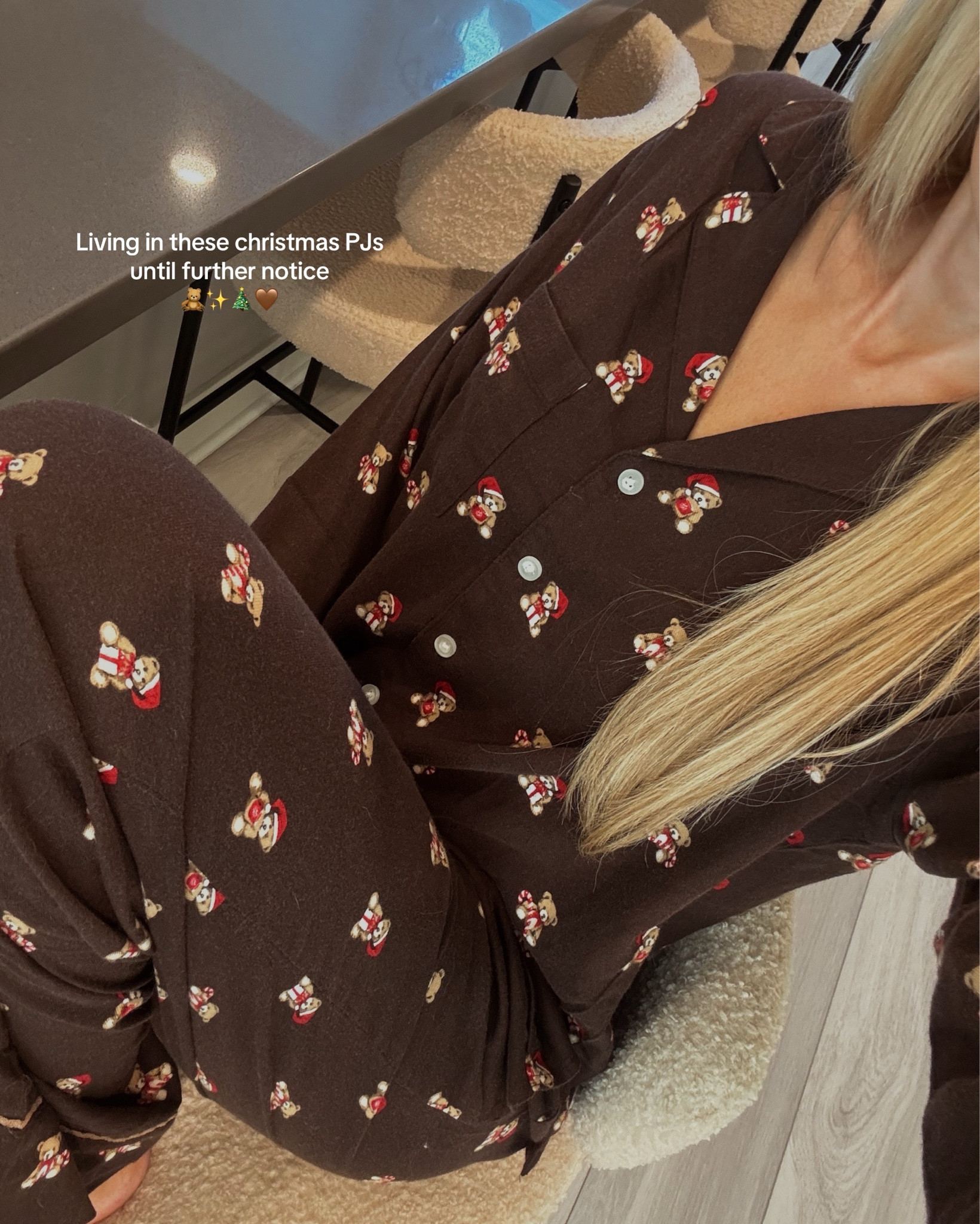 Living in these teddy bear Christmas Pjs until further notice 🧸✨🎄🤎

#LTKStyleTip #LTKHoliday #LTKSeasonal