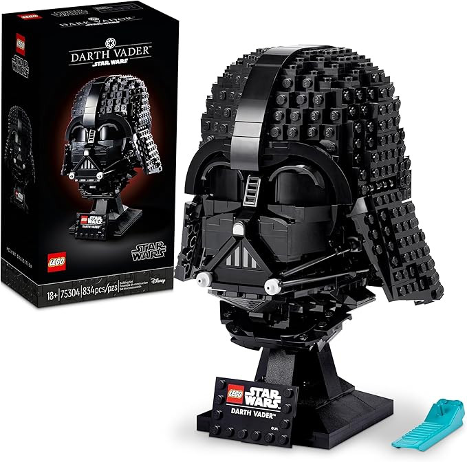 LEGO Star Wars Darth Vader Helmet Building Set, Mask Model Kit for Adults to Build and Display, C... | Amazon (US)