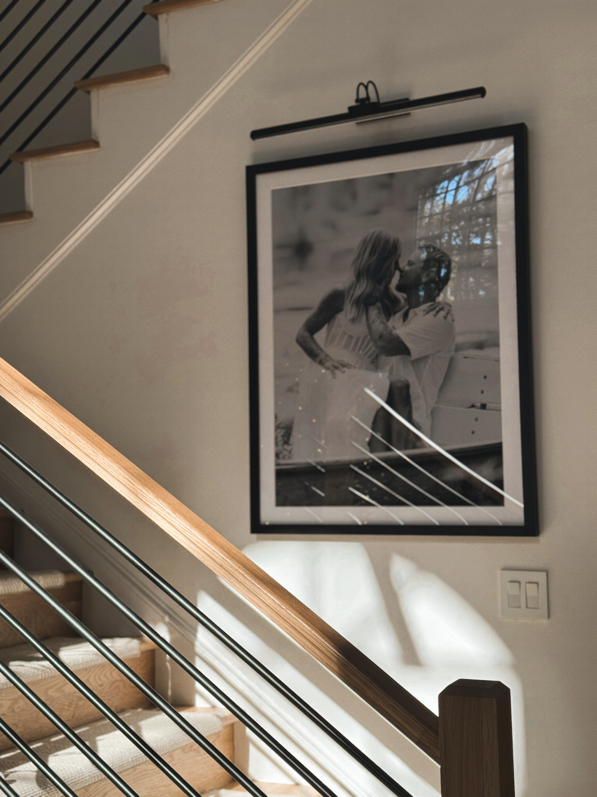Our stair frame + this new Amazon wireless picture light I hung today! It’s 26” which is AMAZING — 😍💡 rechargeable & removable which makes it super easy! 

The frame is 30x40! Highly suggest them! 

Amazon home / artifact uprising / gallery / framed photos / home design / staircase decor / picture light / cozy / Holley Gabrielle 

#LTKStyleTip #LTKHome #LTKFindsUnder50