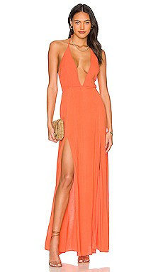 superdown Arina Maxi Dress in Bright Orange from Revolve.com | Revolve Clothing (Global)