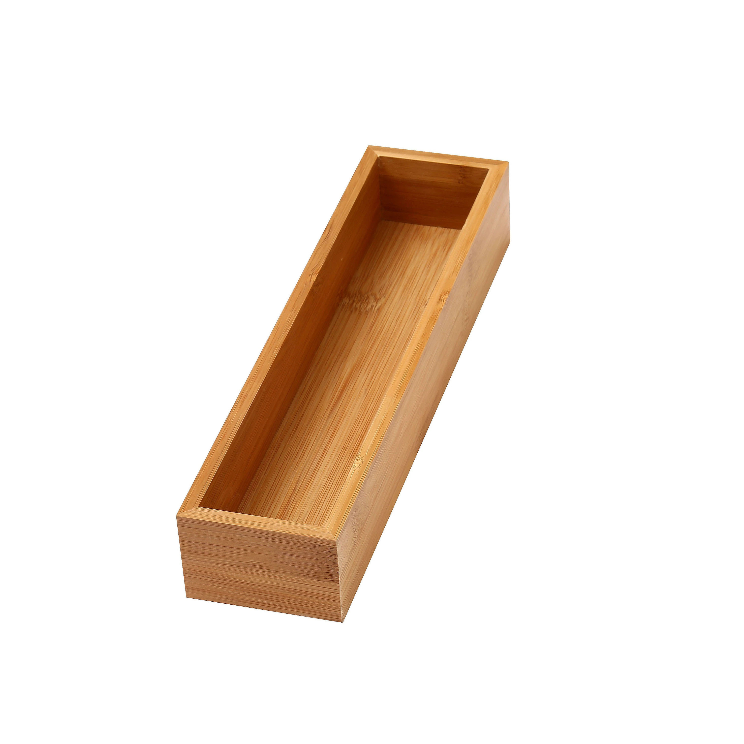 YBM Home Bamboo Kitchen Drawer Organizer Storage Box | Bed Bath & Beyond