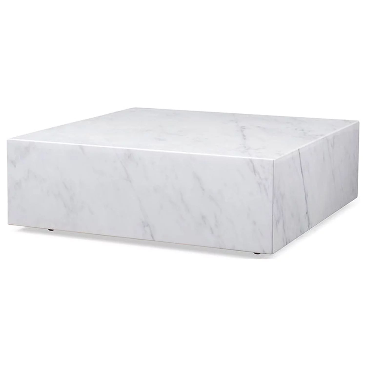 Cube Square white Marble coffee table, with casters - Walmart.com | Walmart (US)