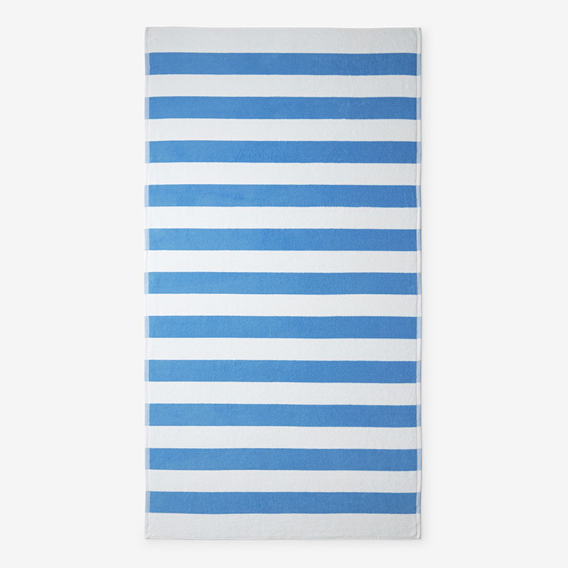 Classic Cabana Stripe Beach Towel - Blue | The Company Store