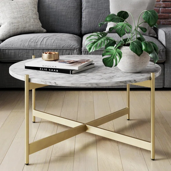 Belynda Cross Legs Coffee Table | Wayfair North America