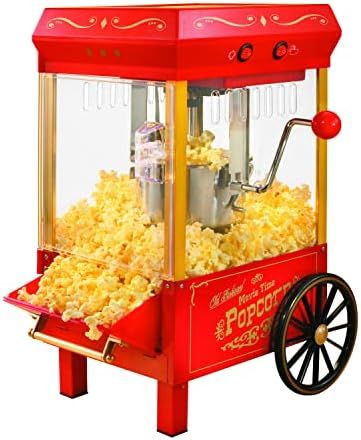 Nostalgia Vintage Table-Top Popcorn Maker, 10 Cups, Hot Air Popcorn Machine with Measuring Cap, O... | Amazon (US)