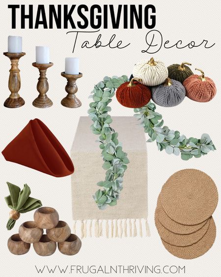 Neutral colors with a pop of fall to accent your table this Holiday season 🥧 🦃 

#LTKHoliday #LTKhome #LTKSeasonal