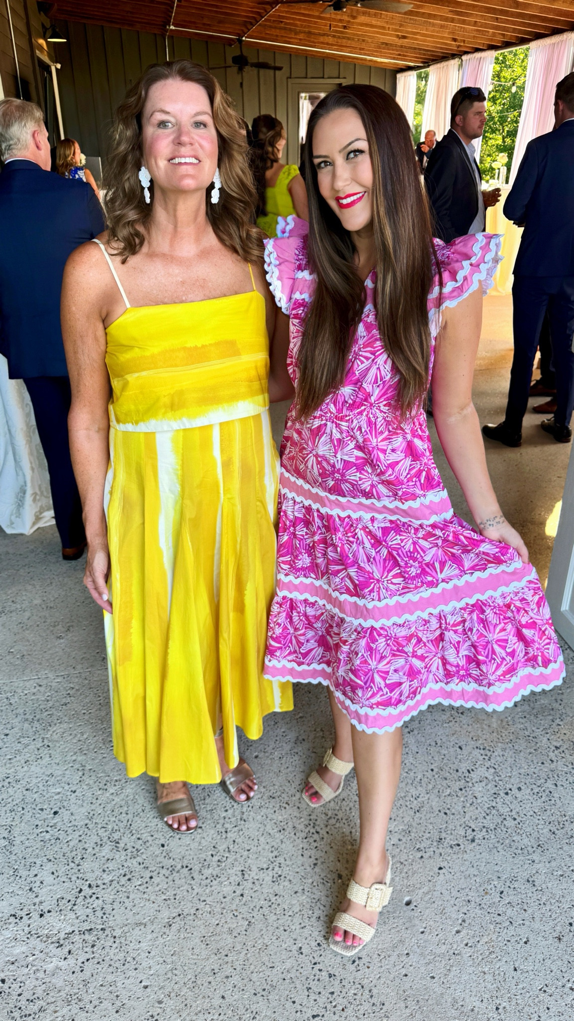 Wedding guest ready 💕 Scroll down to shop & follow for more ✨ 

Mama K is in size 14 (TTS) and I’m in size Small (TTS) with size 9 heels (go up 1)