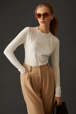 Pilcro Reconstructed Racer Tee | Anthropologie (US)