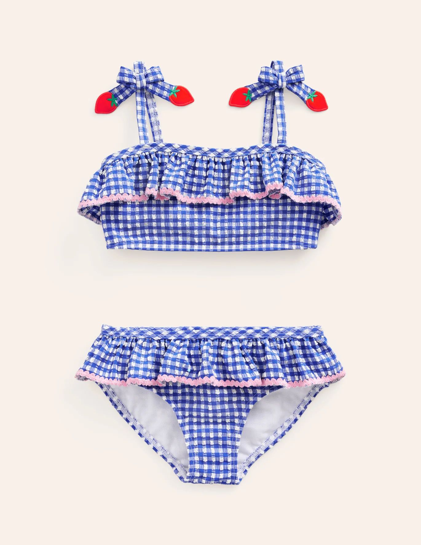 Seersucker Frilly Bikini | Boden (US)