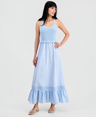 And Now This Womens' Crochet Top Maxi Dress, Macy's Exclusive - Macy's | Macy's