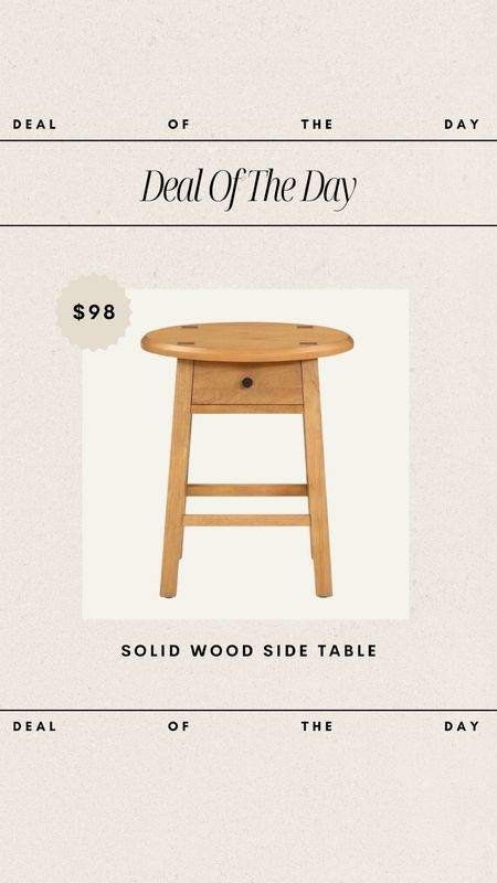 Deal of the Day - Walmart solid wood side table!

solid wood side table, Walmart finds, Walmart furniture, Walmart home, Walmart home decor, side table, affordable furniture, affordable side table, budget friendly side tavle

#LTKhome #LTKfindsunder100