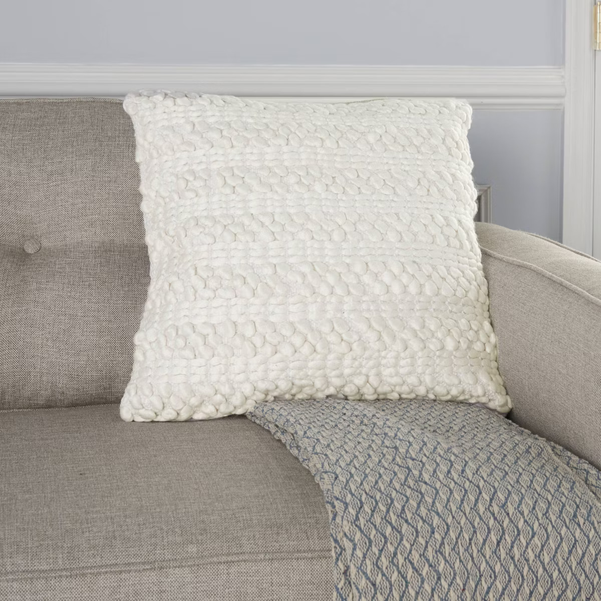 Woven Striped Life Styles Square Throw Pillow - Mina Victory | Target