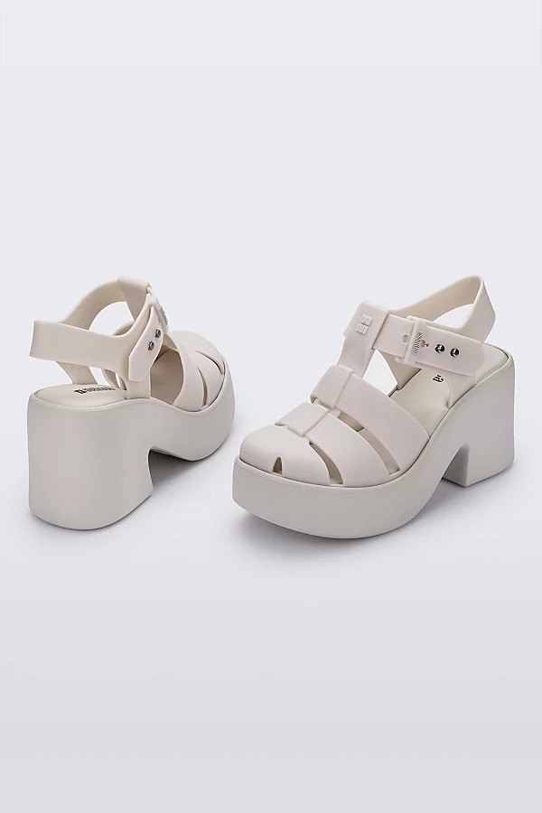 Melissa Lulu Platform Jelly Sandal in Matt Beige, Women's at Urban Outfitters | Urban Outfitters (US and RoW)