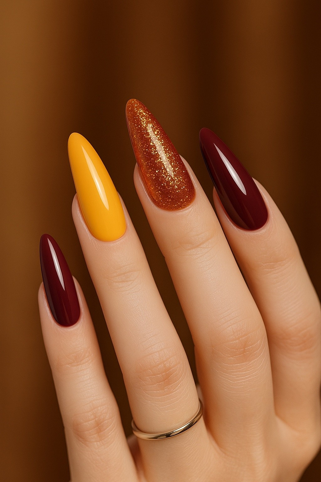 Fall ready nails. 

#LTKHalloween #LTKSeasonal #LTKOver40