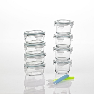Glasslock Homemade Baby Food BPA Free Glass Storage Containers 18 Piece Set | Target