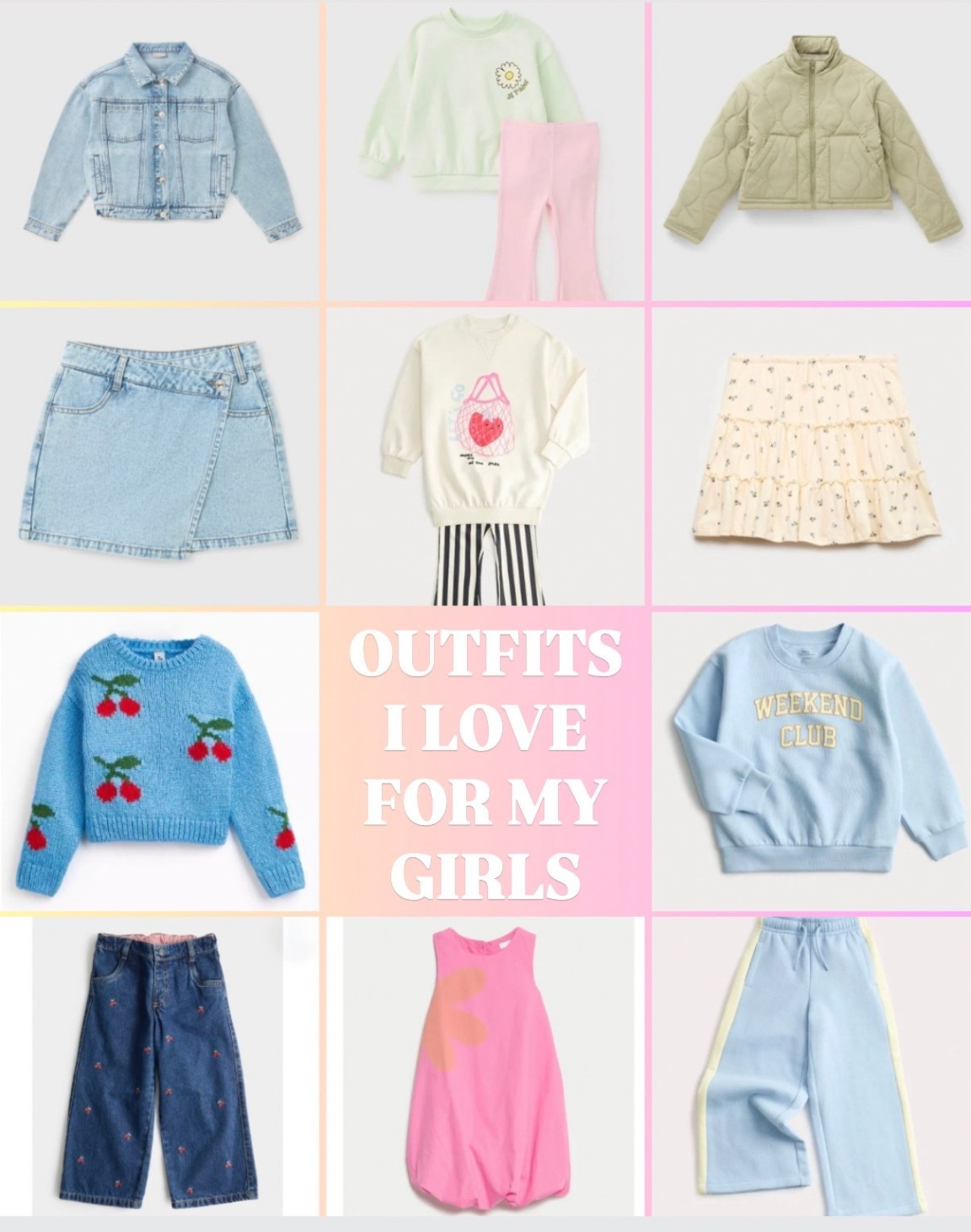 Somes bits I absolutely love for the girls. Mine are aged 5 & 3 and they actually have some of these pieces already. The blue tracksuit has been a huge hit and gets so many compliments 🫶🏼