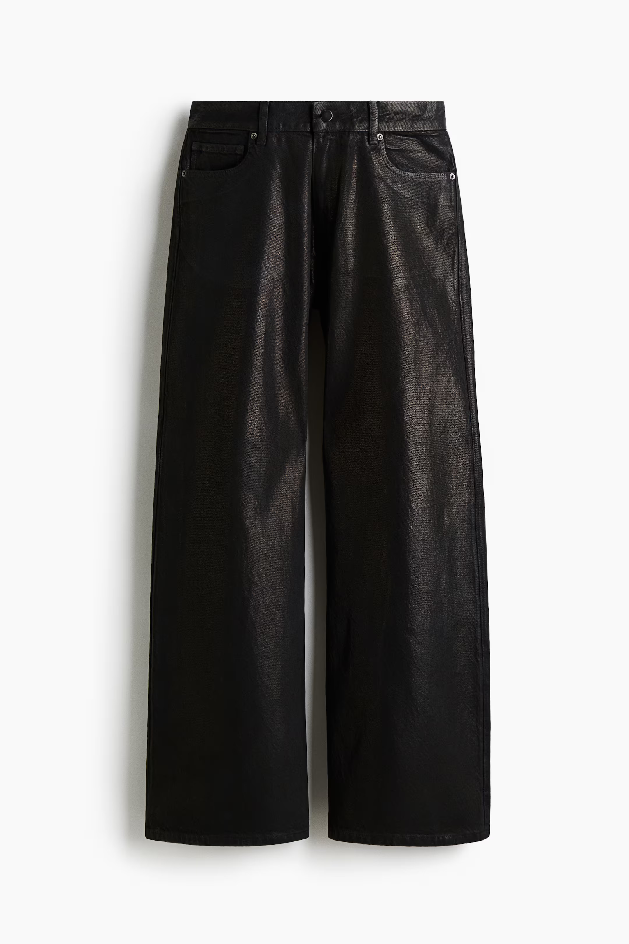 Coated Jeans - Black - Ladies | H&M US | H&M (US + CA)
