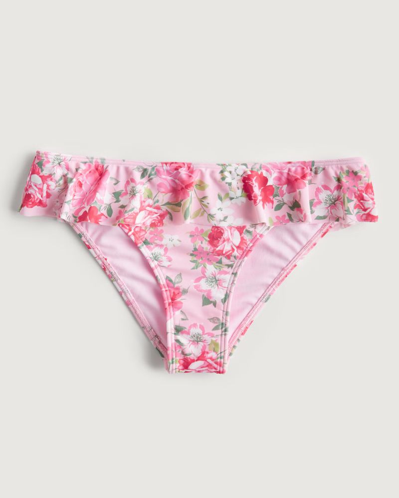 Women's Ruffle Waist Cheeky Bikini Bottom | Women's Swimwear | HollisterCo.com | Hollister (US)